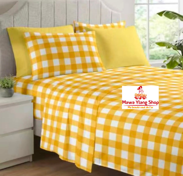Draps 6 pièces 3 places-N3