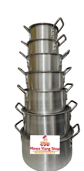 Lot de 6 casseroles/tout feu