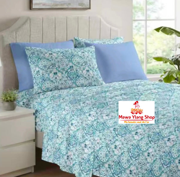 Draps 6 pièces 3 places-N12