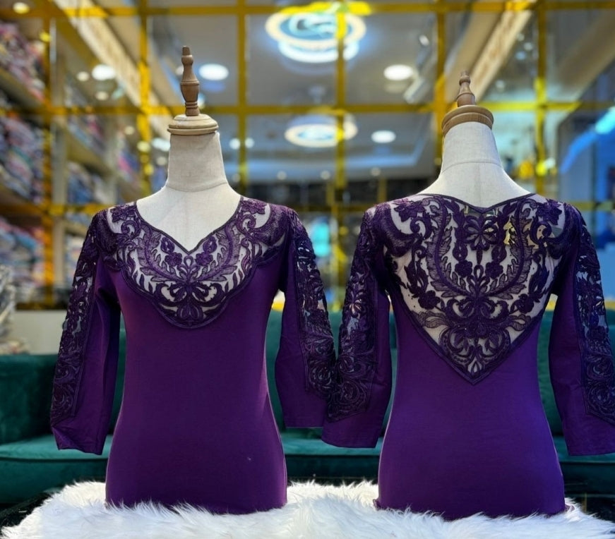 Body coton violet
